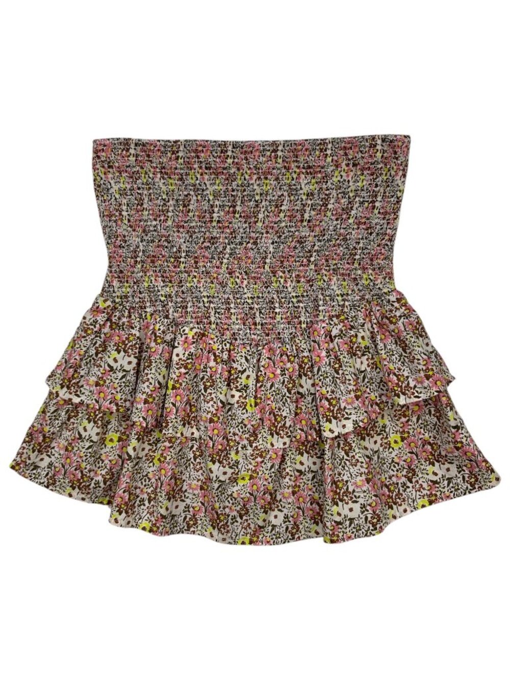 Nation Ltd Nili Party Skirt M Dear Abby Floral Mini Ruffle Tiered
